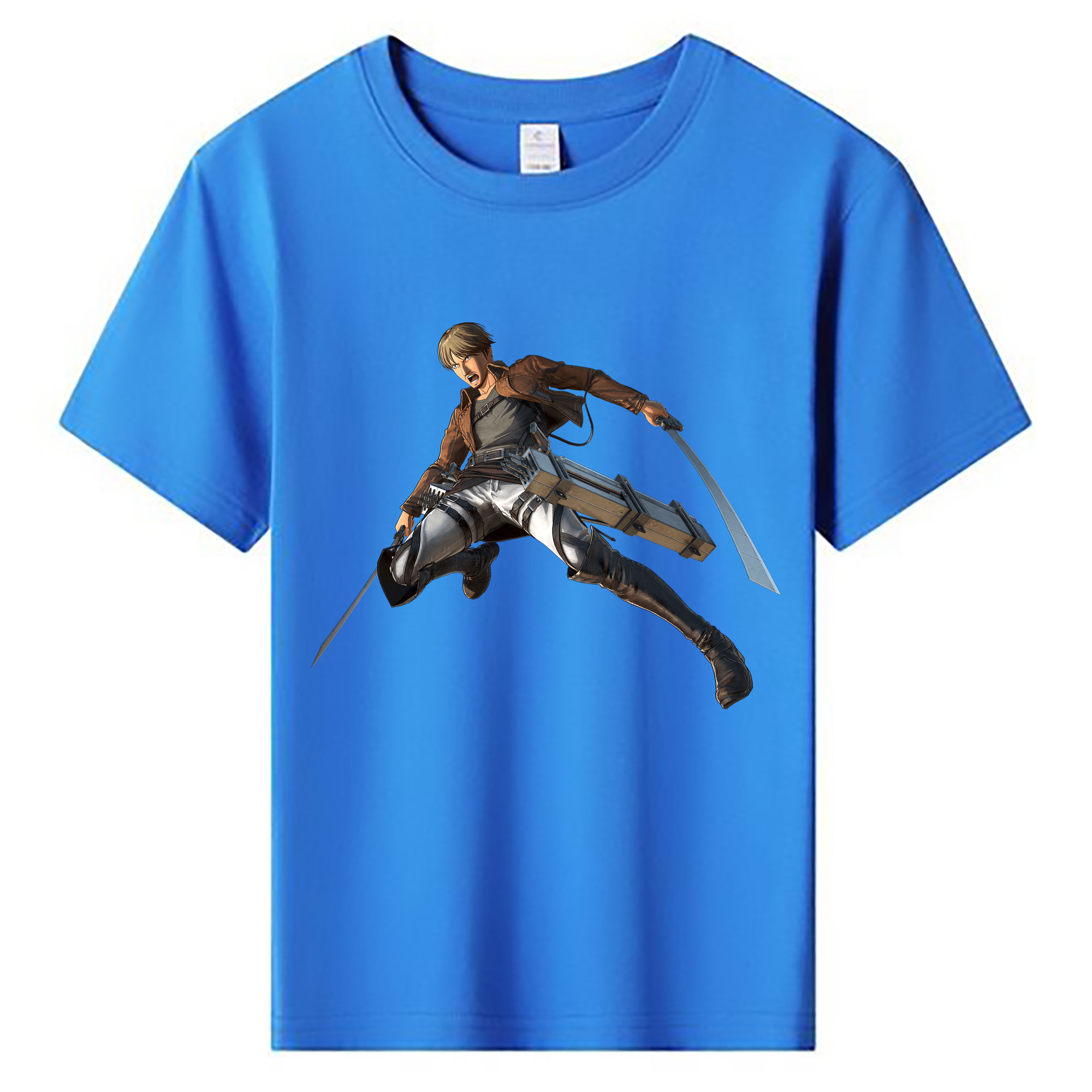 （画像用） 進撃の巨人 Attack on Titan 綿100％キッズTシャツ（フロントプリント）